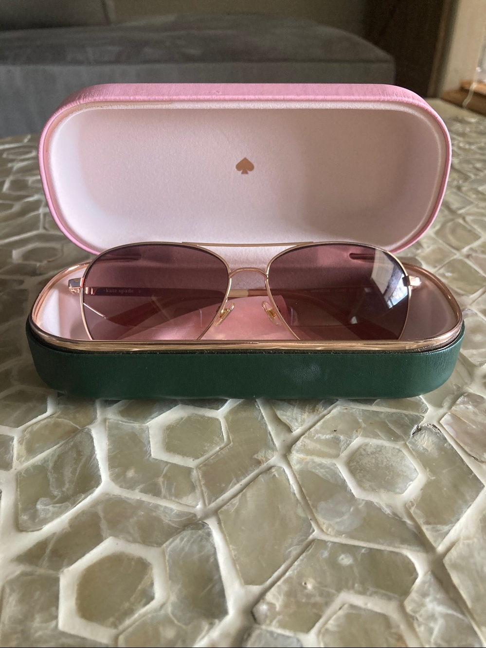 NEW!  Kate♠️spade varese 52mm gradient pilot sunglasses - Picture 10 of 10